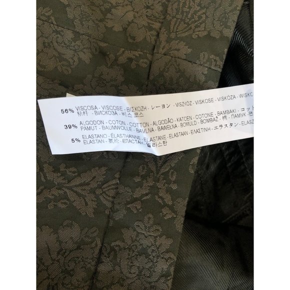 NWT Zara Green Paisley Trousers - M - Picture 6 of 7